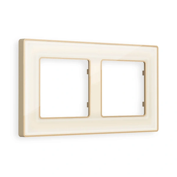 Рамка ALFA Arctic (Бежевый Стекло органическое/Шампань) 2-ая AF580342
