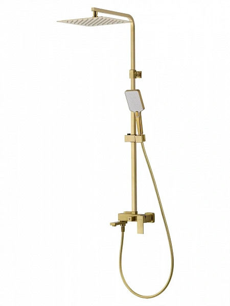 Душевая система WONZON & WOGHAND CUBE, Брашированное золото (WW-88739016-BG), шт