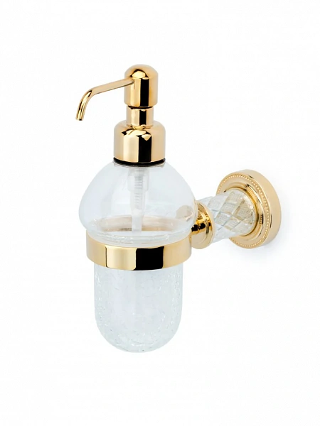 Boheme Настенный диспенсер MURANO CRYSTAL GOLD _Комплект