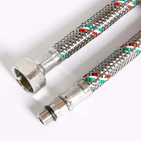 Гибкая подводка для смесителя М10х1 - 1/2", 60 см, DN 8, оплётка из нерж. стали Uni-Fitt