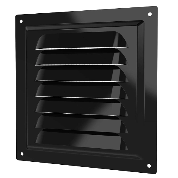 ERA Решетка вентиляционная МЭ сетка 150х150 окраш.сталь Black