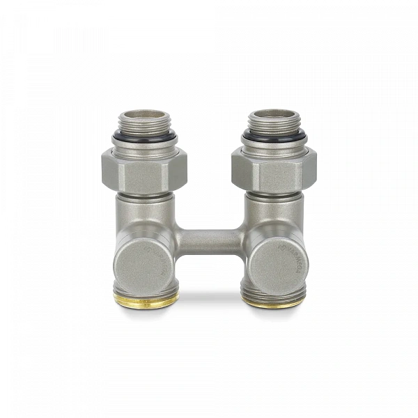 Узел нижнего подключения Varmega, 1/2"х3/4"EK, прямой, серый