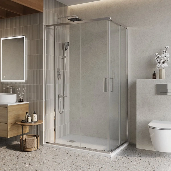 LUCE-AH-2/1-150/90-C-Cr Душевой уголок BelBagno