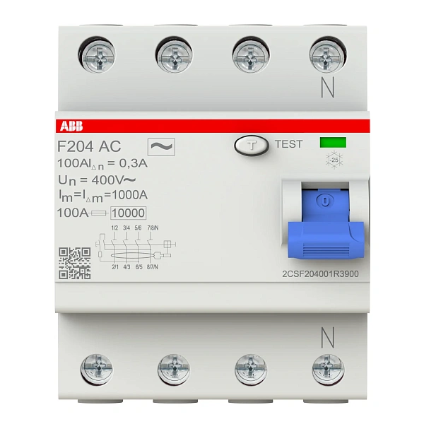 УЗО АВВ 4-п 100А F204 AC-100/0.3