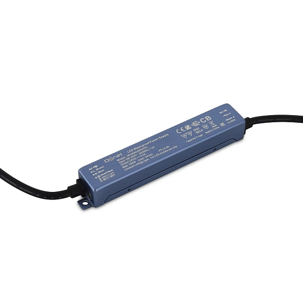 Donel Блок питания 100W, DC24V, 4.17А, PF>0.95, IP67, 150x26x20,6мм, серия: DN8HF