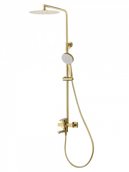 Душевая система WONZON & WOGHAND FRAME, Брашированное золото (WW-88739010-BG), шт