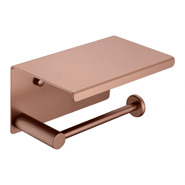 Boheme Держатель туалетной бумаги с крышкой UNO BRUSHED BRONZE