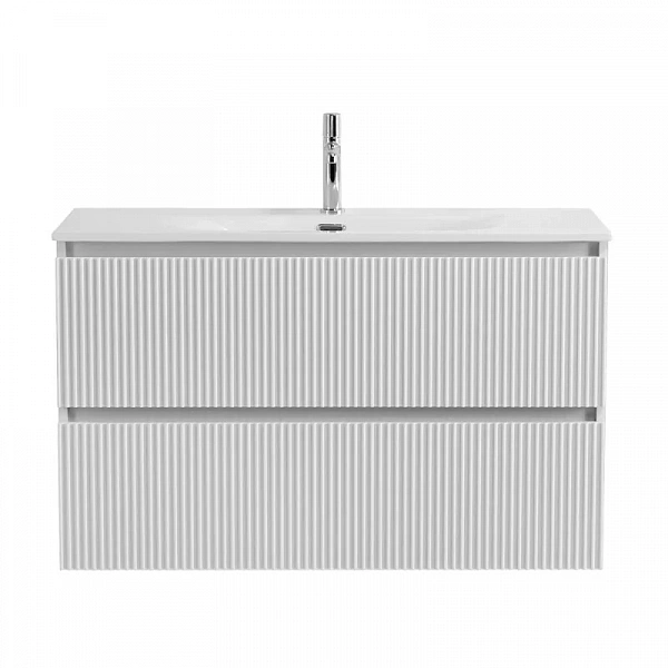 Тумба под раковину без столешницы BelBagno Uno-mini 90 подвесная, 2 ящика, bianco opaco