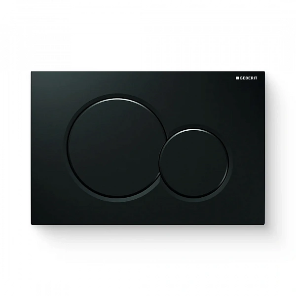 GEBERIT Кнопка смыва SIGMA 01 двойной смыв: Черный RAL 9005
