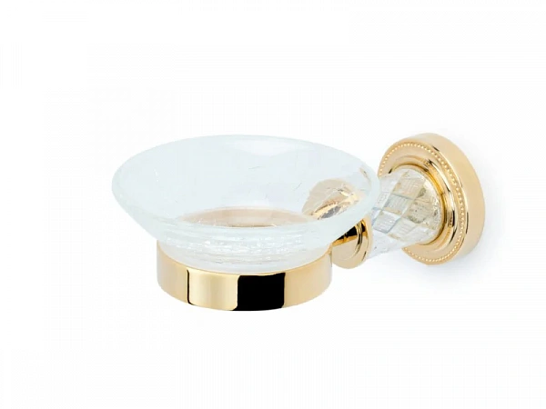 Boheme Мыльница MURANO CRYSTAL GOLD _Комплект
