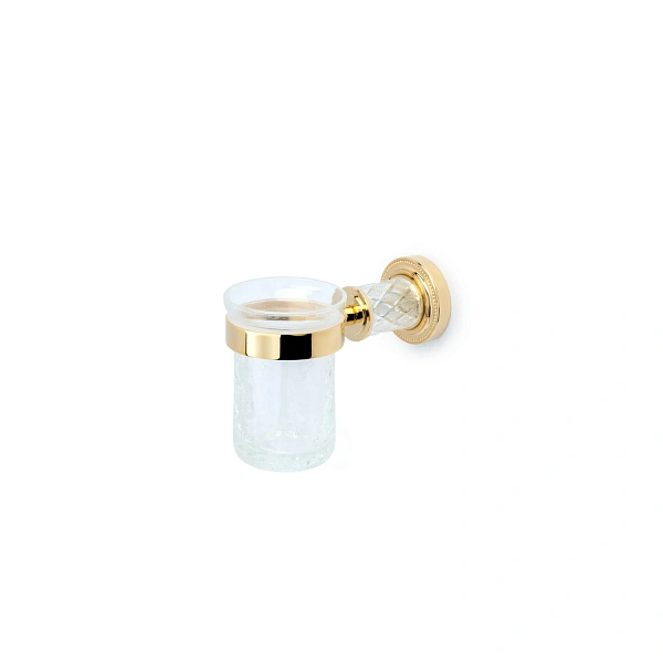 Boheme Стакан для зубных щеток MURANO CRYSTAL GOLD_Комплект