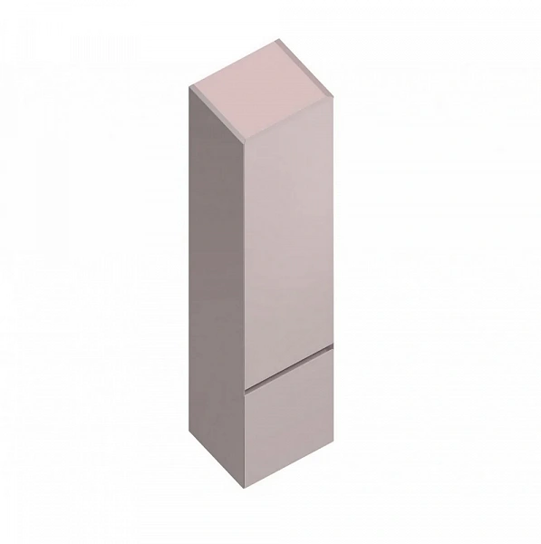 Kerama Marazzi CU.165lh/MAL Пенал CUBO 165 см левый, мальва