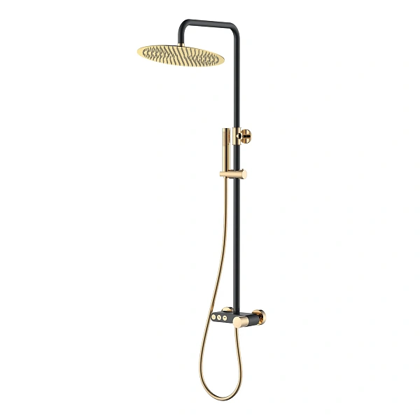 Boheme Стойка для душа STICK BLACK TOUCH Gold