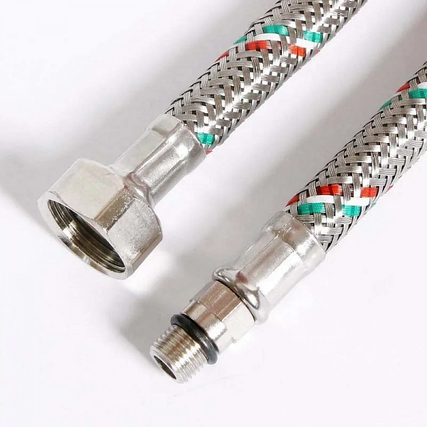 Гибкая подводка для смесителя М10х1 - 1/2", 80 см, DN 8, оплётка из нерж. стали Uni-Fitt