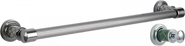 Boheme Держатель для полотенца MURANO CHROME (бирюзовое)_Комплект