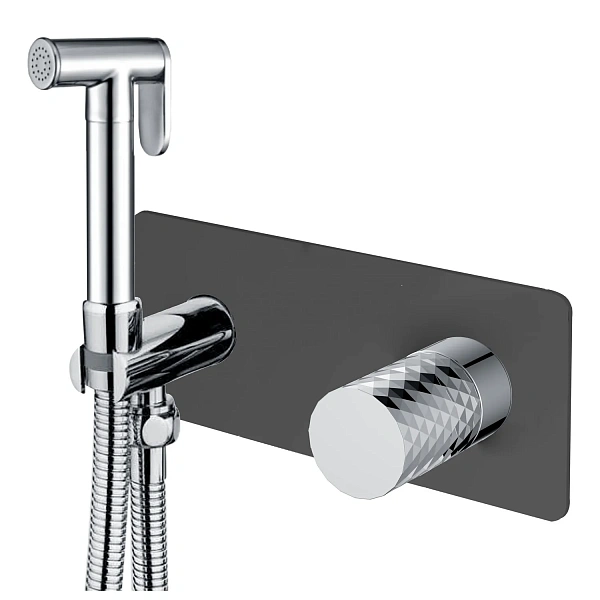 Boheme Смеситель гигиенический STICK BLACK DIAMOND CHROME