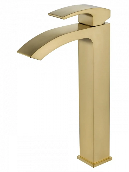 Смеситель для раковины высокий WONZON & WOGHAND FIT, Брашированное золото (WW-88239009- BG), шт