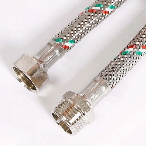 Гибкая подводка НВ 1/2", 120 см, DN 8, оплётка из нерж. стали Uni-Fitt