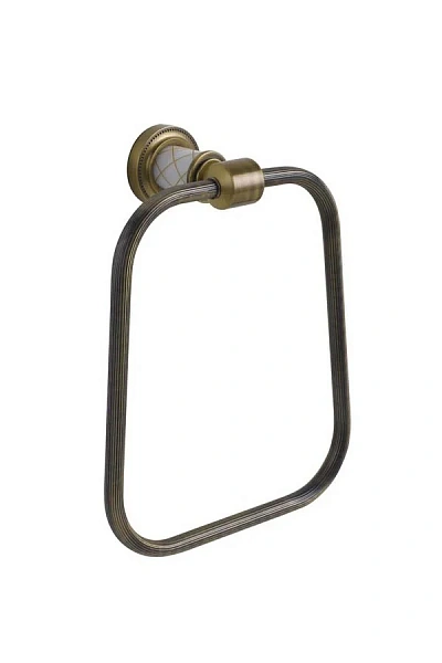Boheme Держатель для полотенца (кругл.) MURANO BRONZE (белое)_Комплект
