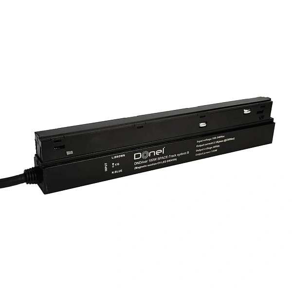 Donel Блок питания 100W 48V 2А устанавливаемый в шинопровод Space Track , L233xW22xH25 мм, черный, с