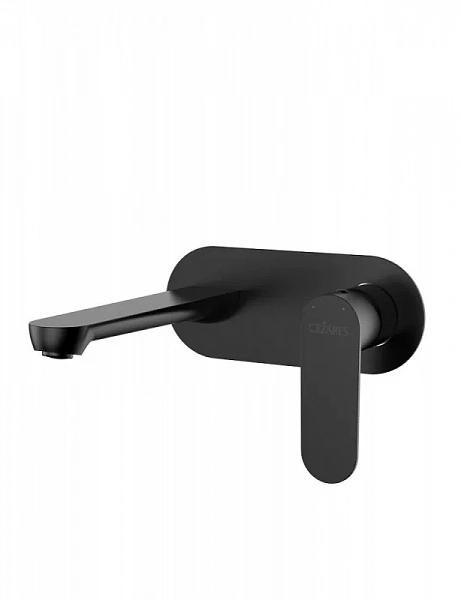 STYLUS-BLI1-NOP-W0 Смеситель для раковины встраиваемый с внутренней частью, без донного клапана, чер