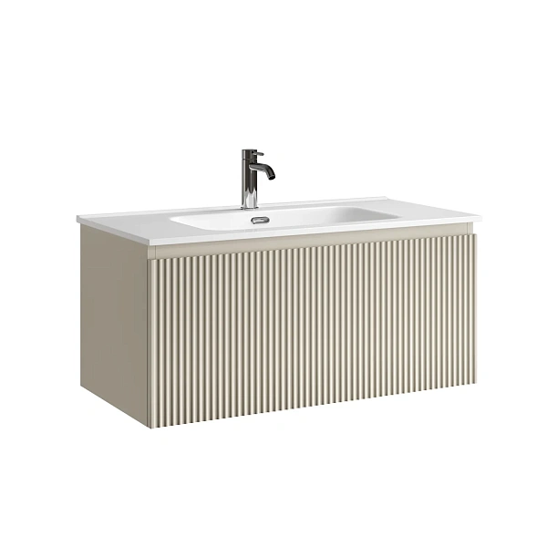 Тумба подвесная SANCOS Snob R 1.0  890х445х406, c одним ящиком оснащенным доводчиками скрытого монта