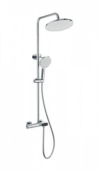 Душевая система с термостатом WONZON & WOGHAND MUSE Corno , Хром (WW-B2091-A-CR), шт