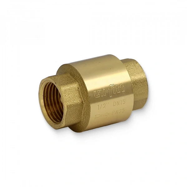 Клапан обратный ВВ 1/2" OPTIMAL пружинный с металлическим затвором Uni-Fitt