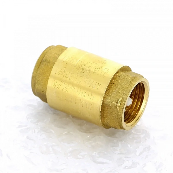 Клапан обратный 1/2" пружинный с пластиковым затвором Uni-Fitt