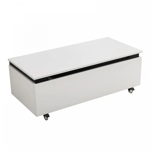 SLIDER Тумба с одним выкатным ящиком, Bianco Opaco, 996x476x300, SLIDER-1000-1C-PI-BO