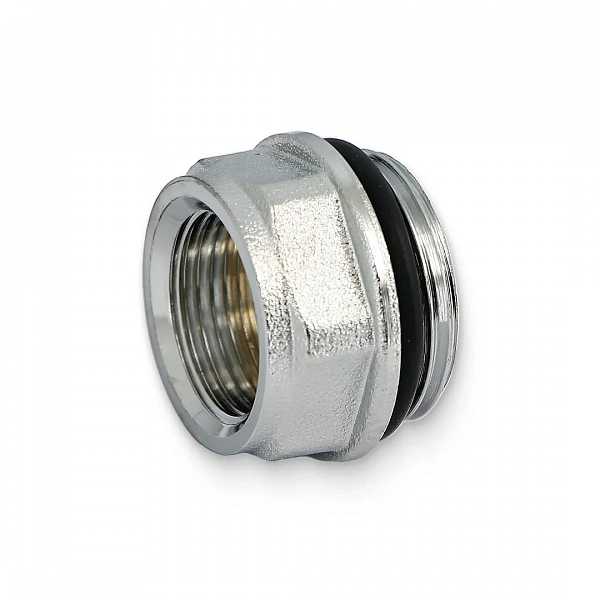 Хромированный концевой переходник FAR 1" НР х 3/4" ВР FK 4200 134 с уплотнением