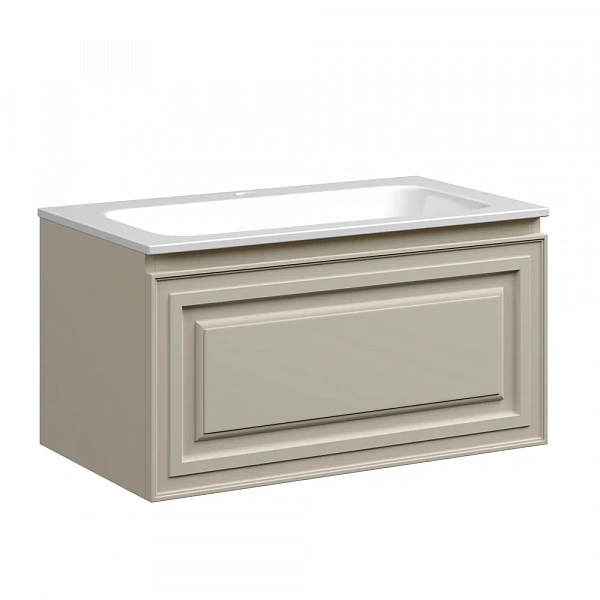 Тумба подвесная SANCOS Very 790х445х406, c одним  ящиком оснащенным доводчиками, Beige Soft , арт.VR