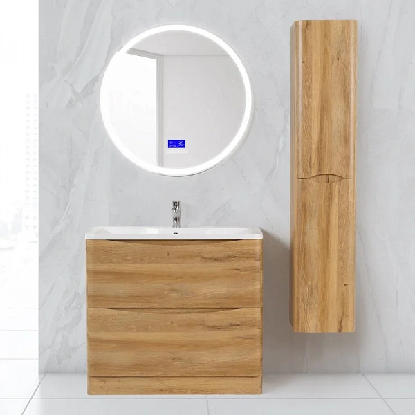 ACQUA База под раковину напольная с двумя выкатными ящиками, Rovere Rustico, 1000x450x810 BelBagno