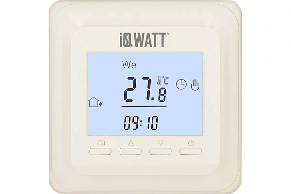 Электронный программируемый терморегулятор IQ THERMOSTAT P (слоновая кость)