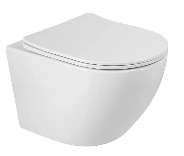 Унитаз подвесной безободковый BelBagno SFERA-R BB046CHR/BB870SC