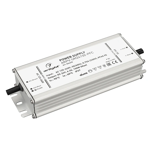 Arlight Блок питания ARPV-UH24150-PFC (24V, 6.3A, 150W) (IP67 Металл) 024270