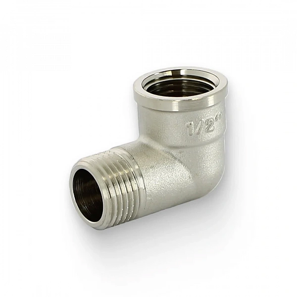 Угол НВ 1/2" x 1/2", никелированный Uni-Fitt