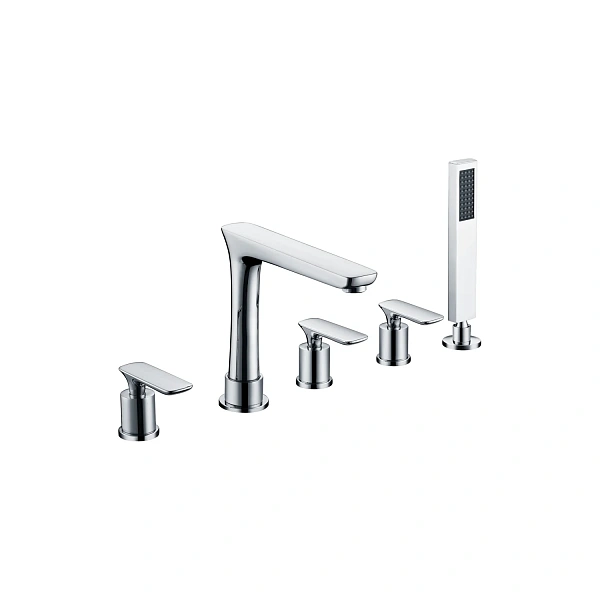 Смеситель для ванны на 5 отверстий AltroBagno Aperto 020102 Cr