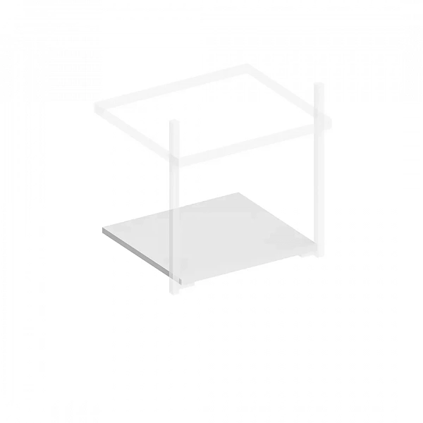 Kerama Marazzi PRO.sh.50/WHT.M Полка для структур PRO 50, белая матовая