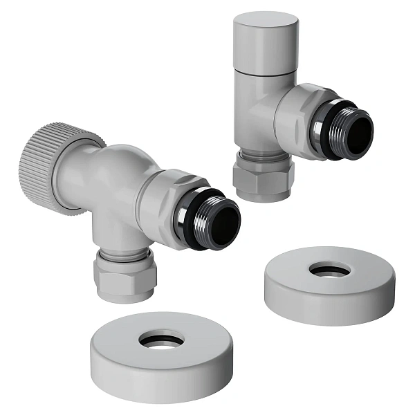 Набор термостатический осевой Royal Thermo Design Pro 15мм М30х1,5 (Белый)