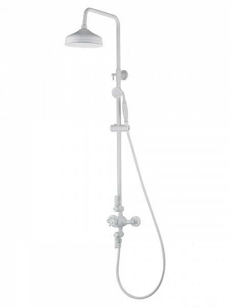 Душевая система с термостатом WONZON & WOGHAND RETRO, Белый матовый (WW-B3041-MW), шт