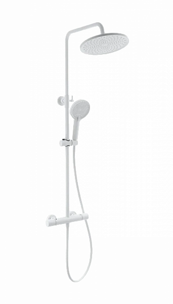 Душевая система с термостатом WONZON & WOGHAND INN 1, Белый матовый (WW-B3013-T1-MW), шт
