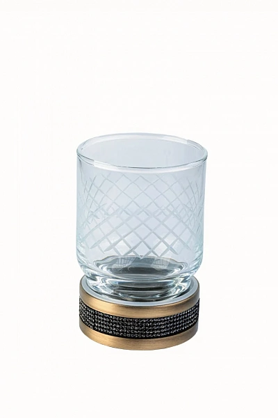 Boheme Настольный стакан ROYALE CRISTAL BLACK BR