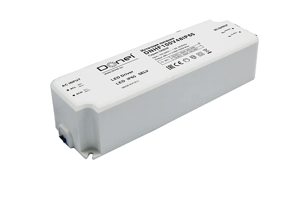 Donel блок питания 100Вт DC48В 2,1A, IP65, L171*53*37мм ,пластиковый корпус, серия DN8HF