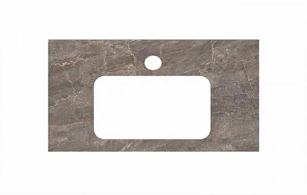 Kerama Marazzi PL3.SG570002R/80 Спец. изделие для раковин, встраиваемых снизу,  80 см Парнас пепельн