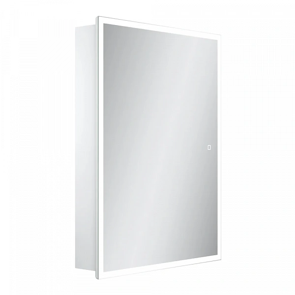 Зеркальный шкаф для ванной комнаты SANCOS  Cube 600х140х800 с подсветкой, арт.CU600