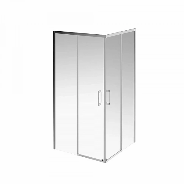 Kerama Marazzi VE.100.SSD.CR Душевой уголок VETRO, раздвижной, квадратный, 100х100х195, хром
