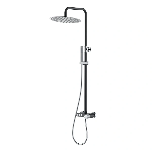 Boheme Стойка для душа STICK BLACK TOUCH CHROME