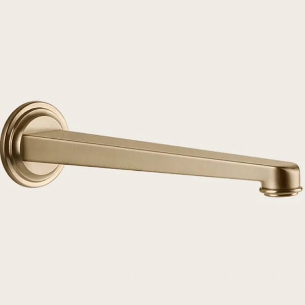 Gessi Venti20 Излив настенный 24,3 см, фиксированный, цвет: warm bronze brushed PVD