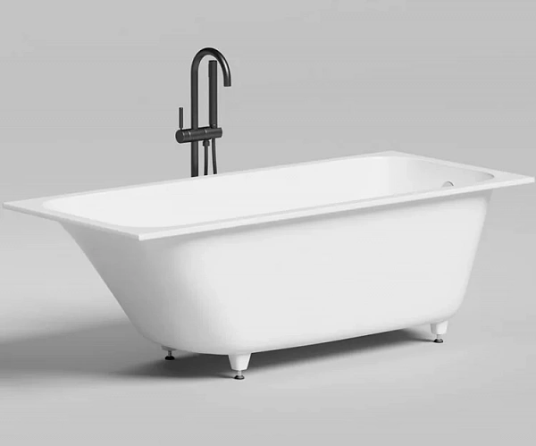Salini ORLANDA KIT Встраиваемая ванна 1600х700х600мм, "Up&Down", сифон, щелевой слив-перелив, мат-л: